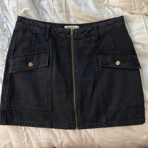 Forever 21 black jean skirt